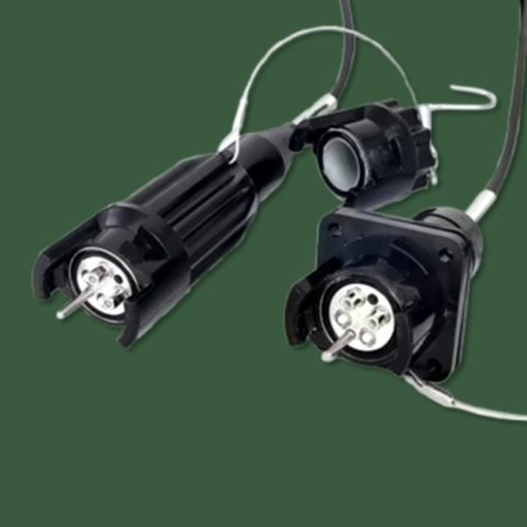 MilNetix Product_plastic tactical connector with rugged cable